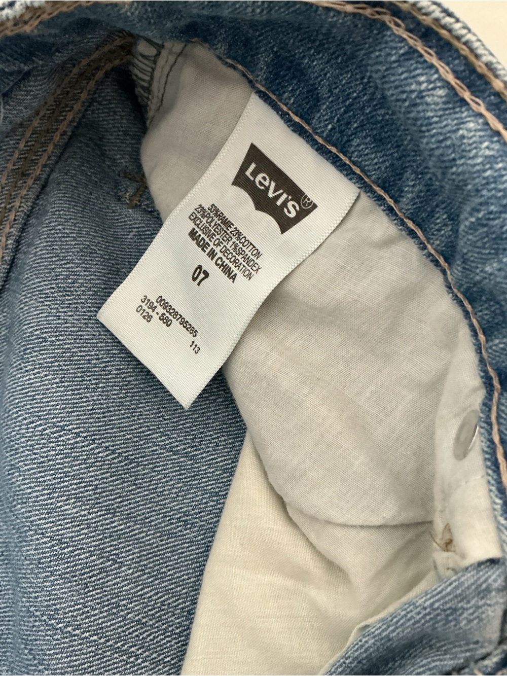 Levi's Light Blue Denim Cutoff Shorts - Picture 8 of 9